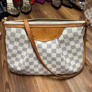 Authentic Louis Vuitton Siracusa Damier PM Azur